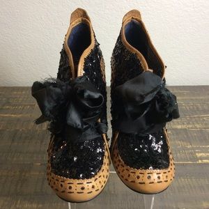 Irregular Choice Abigail Party Sequin Ankle Bootie